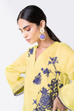 Khaadi EET22208 Yellow  Embroidered Prets 2022 Online Shopping