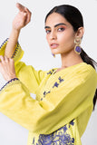 Khaadi EET22208 Yellow  Embroidered Prets 2022 Online Shopping