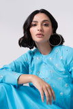 Khaadi EET22223 Blue  Embroidered Prets 2022 Online Shopping