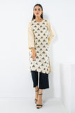 Khaadi EETN222139 Beige Casual Prets 2022 Online Shopping