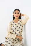 Khaadi EETN222139 Beige Casual Prets 2022 Online Shopping