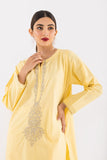 Khaadi EETN222145 Yellow  Embroidered Prets 2022 Online Shopping