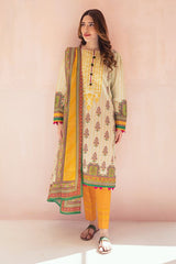 Zellbury Sapling Beige Eid Lawn 2022 Online Shopping