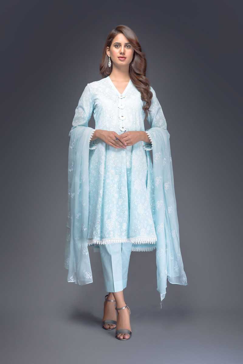 Bareeze Fabulous Chikankari Er673 Light Blue Collection 2021