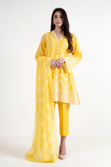 Bareeze ER703 Yellow Summer Embroidered Lawn 2022 Online Shopping