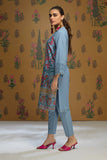 Khaadi EST22159T Blue  Embroidered Prets 2022 Online Shopping