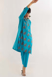 Khaadi EST22215 Blue  Embroidered Prets 2022 Online Shopping