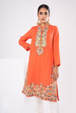 Khaadi EST22217 Orange Casual Prets 2022 Online Shopping