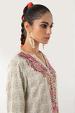 Khaadi EST22228 Off White Casual Prets 2022 Online Shopping
