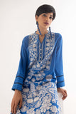 Khaadi EST22254 Blue  Embroidered Prets 2022 Online Shopping