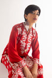 Khaadi EST22260 Red Casual Prets 2022 Online Shopping