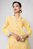 Khaadi EST22280 Yellow  Embroidered Prets 2022 Online Shopping