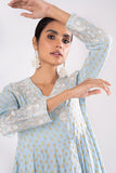 Khaadi EST22282 Blue  Embroidered Prets 2022 Online Shopping