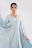 Khaadi EST22282 Blue  Embroidered Prets 2022 Online Shopping