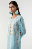 Khaadi EST22287 Blue  Embroidered Prets 2022 Online Shopping