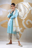 Este21205 Blue Khaadi Ready to Wear 2021