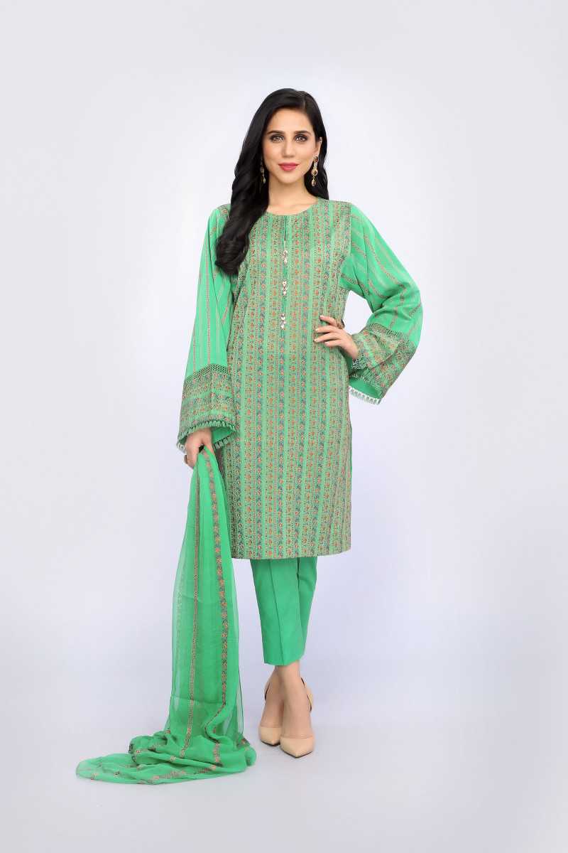 Bareeze Fantasy Bloom Ch2606 Dark Green Collection 2021