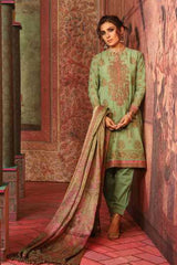 AlKaram 3 Piece Embroidered Suit with Cotton Silk Dupatta 22623 2019