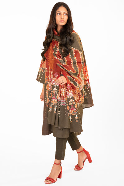 Alkaram FW-25-22-Red Winter Collection 2022 Online Shopping