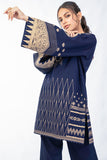 Alkaram FW-37-22-Navy Blue Winter Collection 2022 Online Shopping