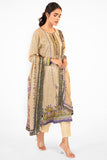 Alkaram FW-45-22-Beige Winter Collection 2022 Online Shopping