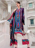 Gul Ahmed Embroidered Charmeuse Silk Winter Collection 85 Violet Dreams 2019
