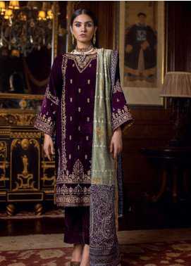 Gul Ahmed Embroidered Velvet Winter Collection 11 Nagina 2019