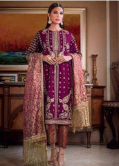 Gul Ahmed Embroidered Velvet Winter Collection 19 Aqeeq 2019