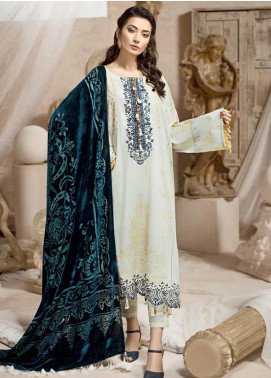 Ittehad Textiles Embroidered Karandi Winter Collection Oyster 2019