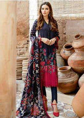 Iznik Embroidered Linen Winter Collection 06 Sapphire 2019