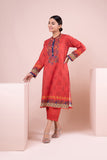 J22115 Red Khaadi Online Spring Summer 2022