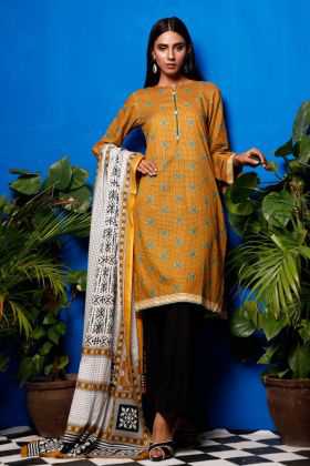 Gul Ahmed Printed Lawn Suit TLP-09 B 2020