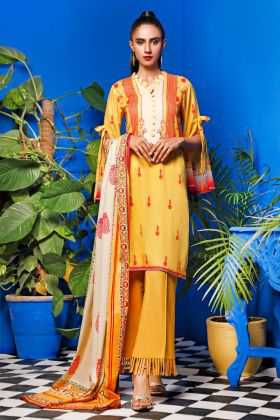 Gul Ahmed Printed Lawn Suit TLP-10 B 2020