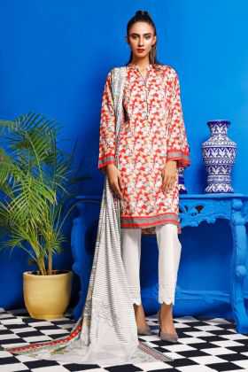 Gul Ahmed Printed Lawn Suit TLP-15 B 2020