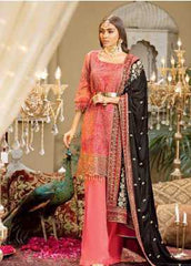 Javeria Zoa Embroidered Organza Wedding Collection Design 06 2019