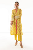Khaadi J L JLA22303 Yellow Cambric Lawn 2022 Online Shopping