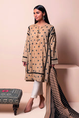 Khaadi L22108 Beige Summer Lawn 2022 Online Shopping