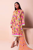 L22116 Yellow Khaadi Online Spring Summer 2022