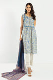 Khaadi L L LLA22241 Blue Cambric Lawn 2022 Online Shopping