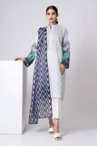 Khaadi L L LLA22308 White Cambric Lawn 2022 Online Shopping