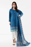 Khaadi L L LLA22329 Blue Cambric Lawn 2022 Online Shopping