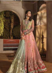 Maria B Embroidered Velvet Wedding Collection Design 1802 2019