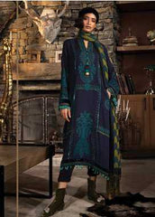 Maria B Embroidered Linen Winter Collection Design 3 2019