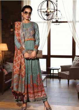 Maria B Embroidered Velvet Winter Collection Design 8 2019