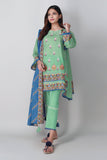 Khaadi Mb21108 Green Summer Lawn 2021