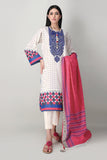 Khaadi Mb21128 White Summer Lawn 2021