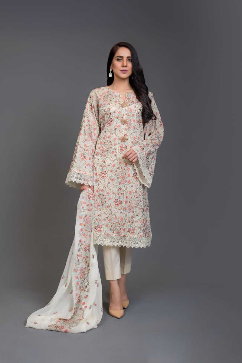 Bareeze Royal Paisley 1 Mc621 Cream Collection 2021