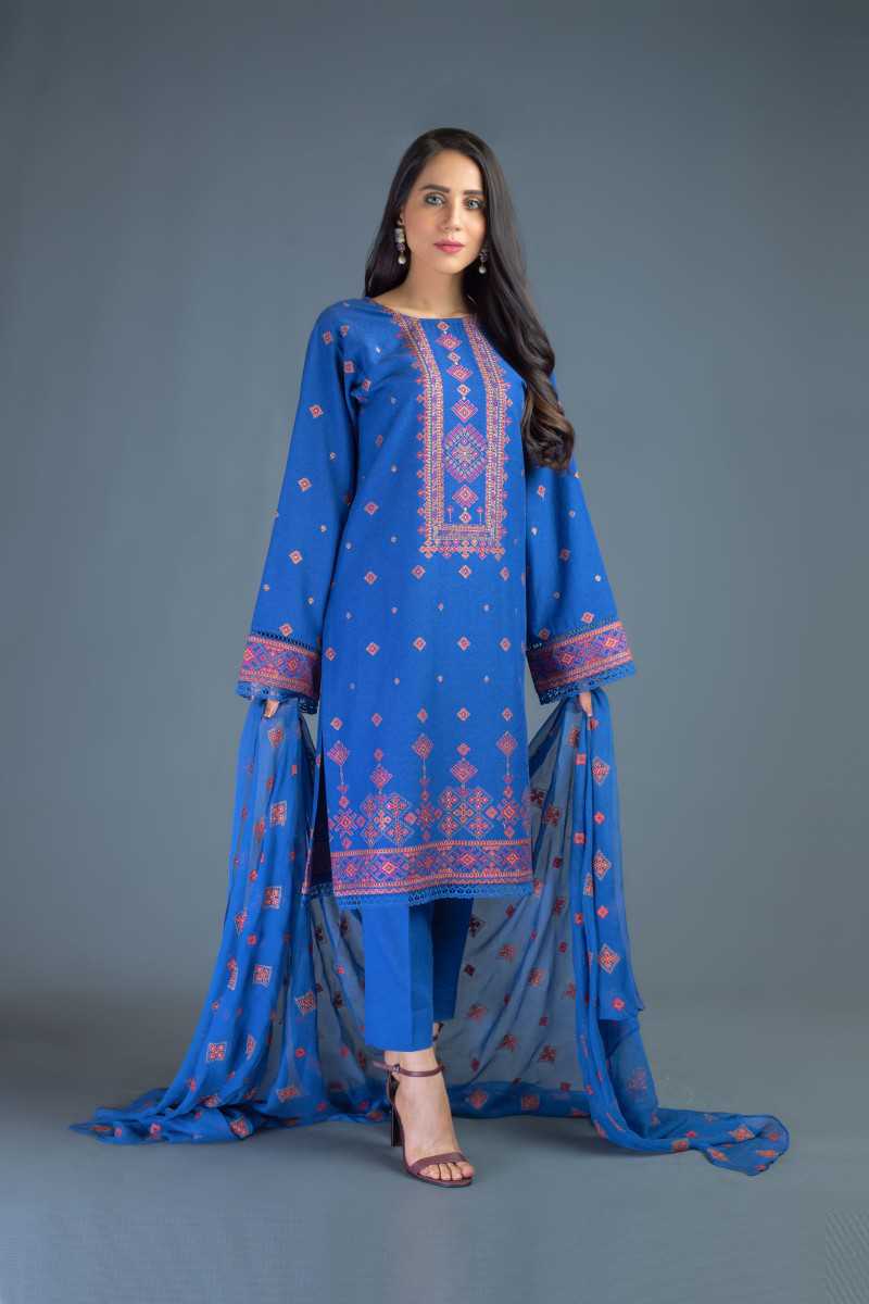 Bareeze Traditional Through Mc632 Blue Collection 2021