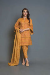 Bareeze Ethnic Essence Mc640 Mustard Collection 2021