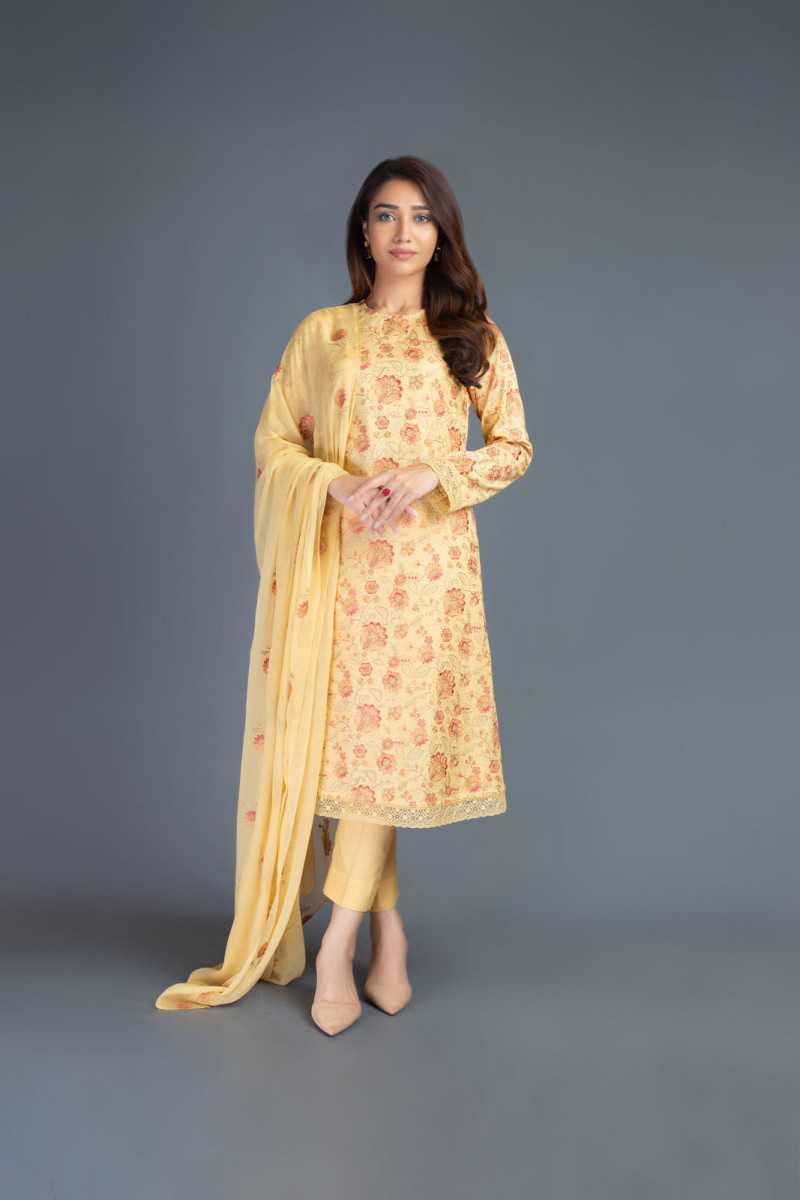 Bareeze Garden View Mc655 Yellow Collection 2021